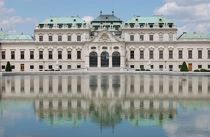 El Palacio de Belvedere en Viena