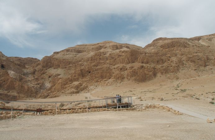 Subiendo a Qumran, donde habitaron los esenios