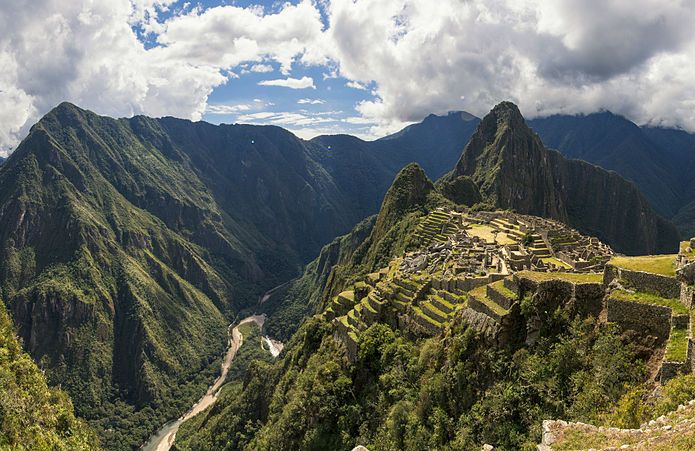 La grandiosa montaña de Machu Picchu