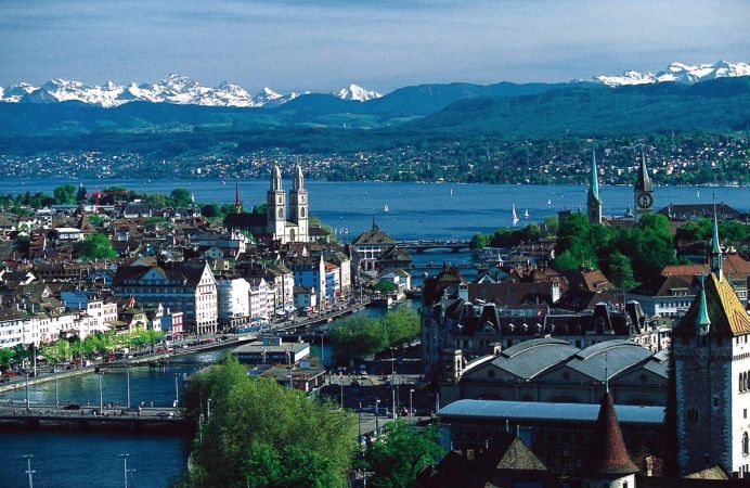 Zürich y el lago Zürich